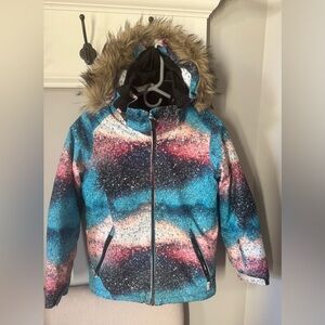 Roxy Girls American Pie Girls Jacket Size 12 School Winter Snowboarding or Ski